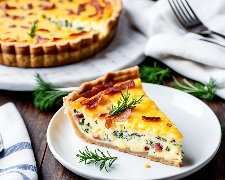 Crustless keto quiche Lorraine