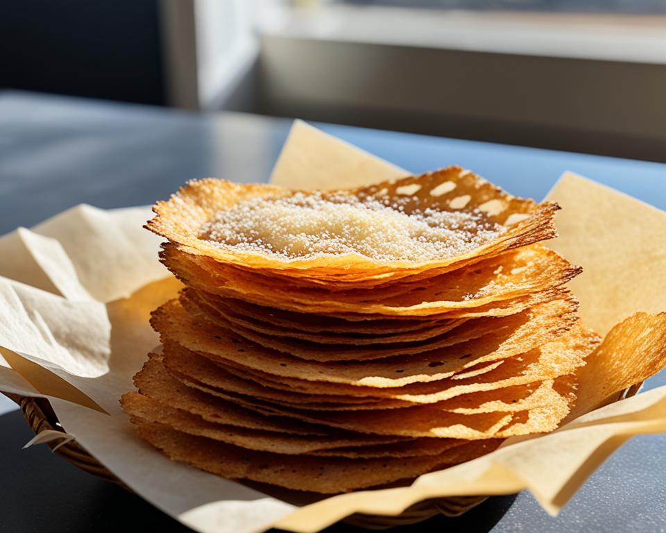 crispy parmesan crisps