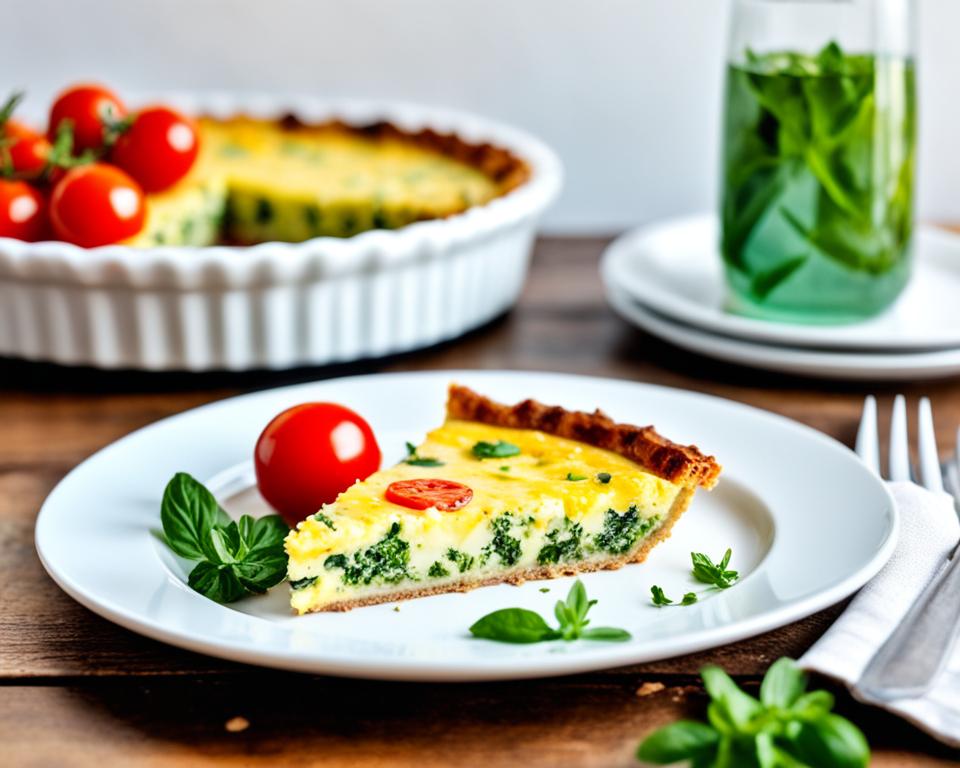 how to serve keto quiche