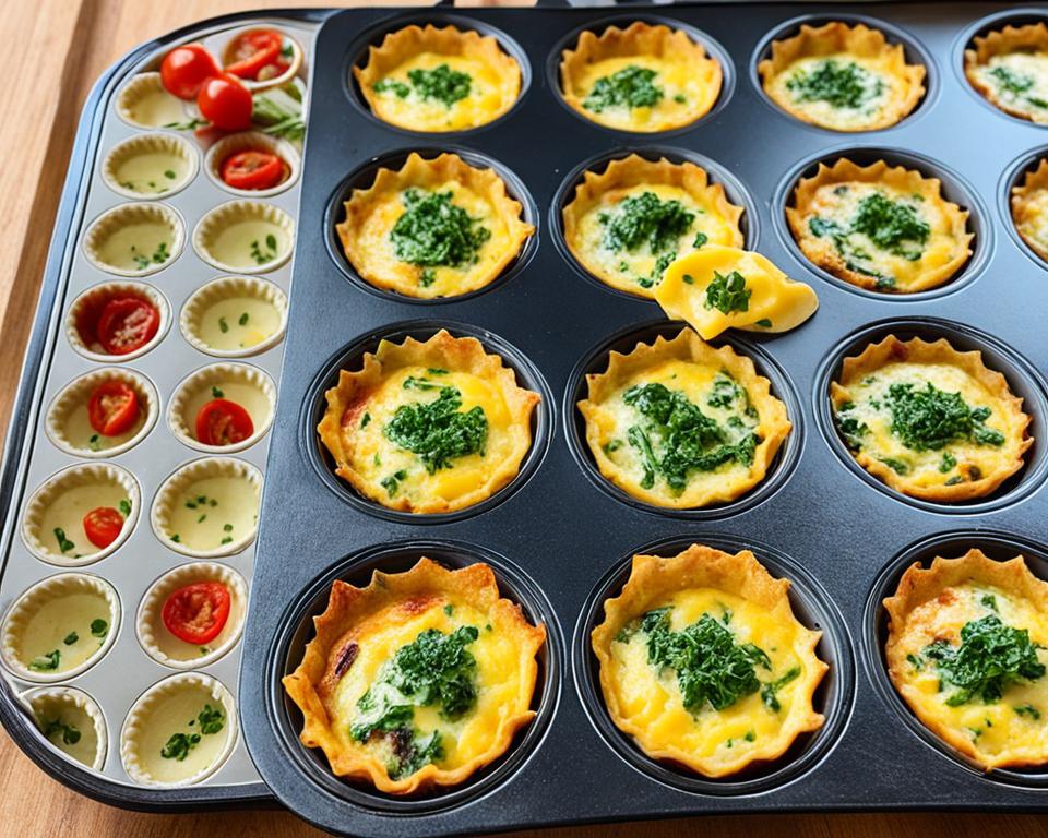 keto mini quiches muffin tin