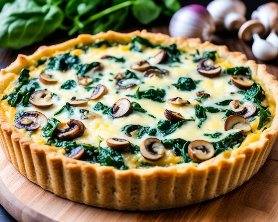 vegetarian keto quiche