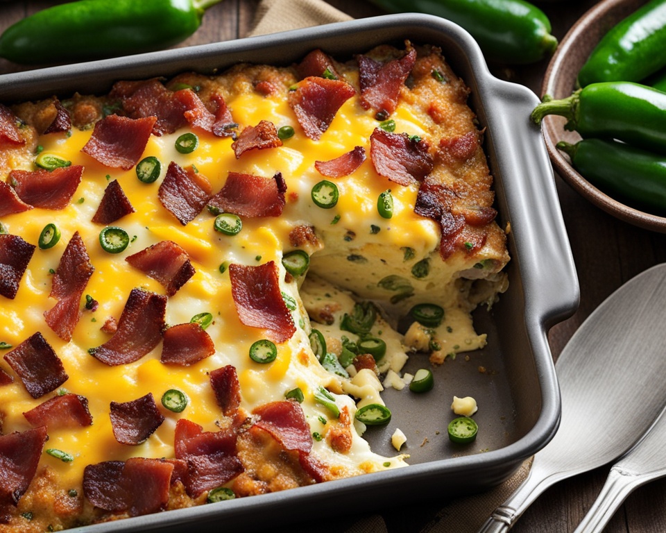 Keto Jalapeno Popper Casserole: A Low-Carb Crowd Pleaser