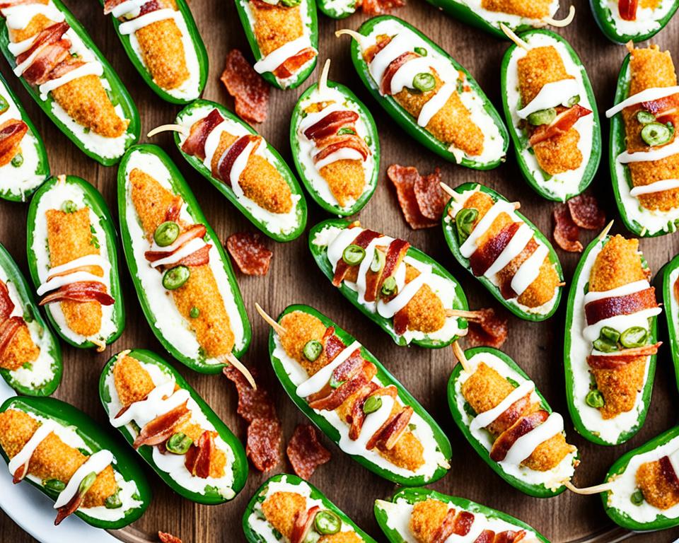 Loaded stuffed jalapeños poppers