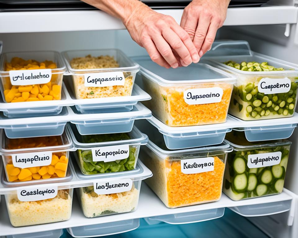 Meal prepping and storing leftovers