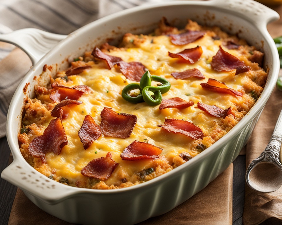 keto jalapeno popper casserole