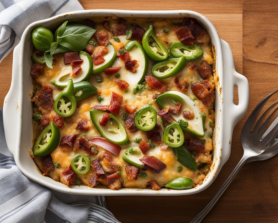 keto jalapeno popper casserole