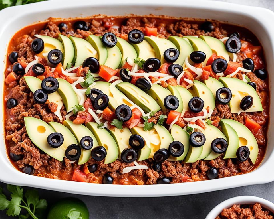 keto taco bake