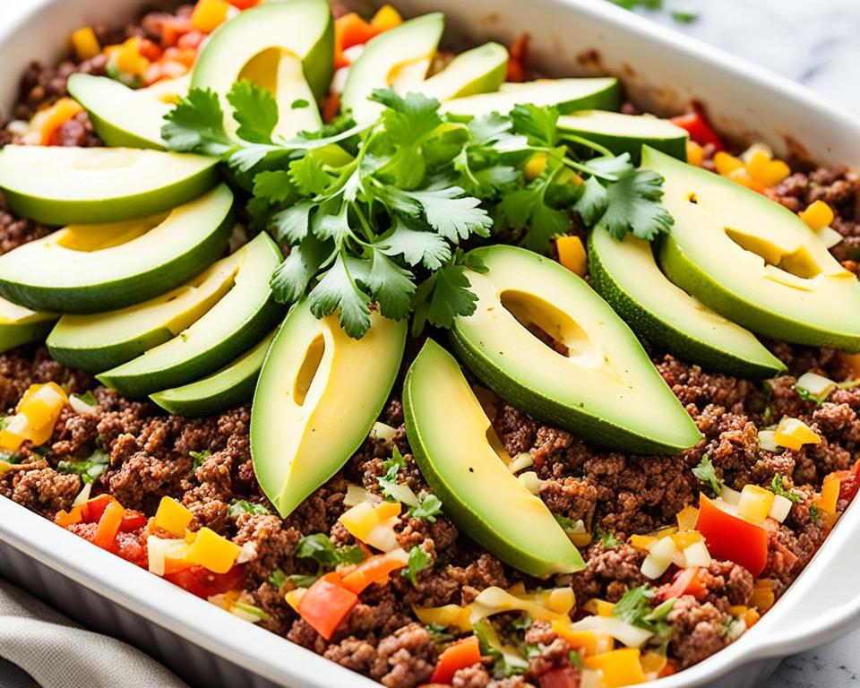 low carb taco casserole recipe